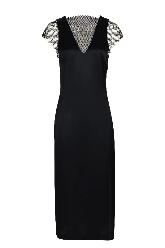Husk Mimi dress - Black & Gold Bodycon Club Sequined