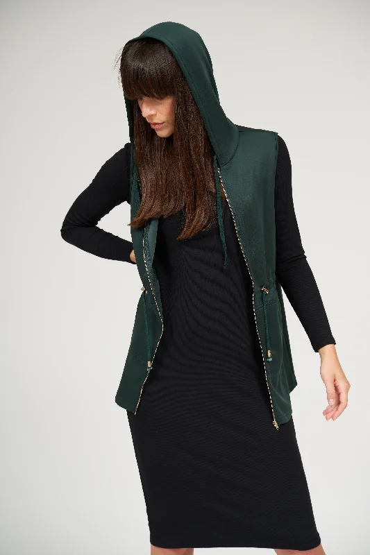 Hoodie Vest- Forest Hoodie Crop Top Short Trendy