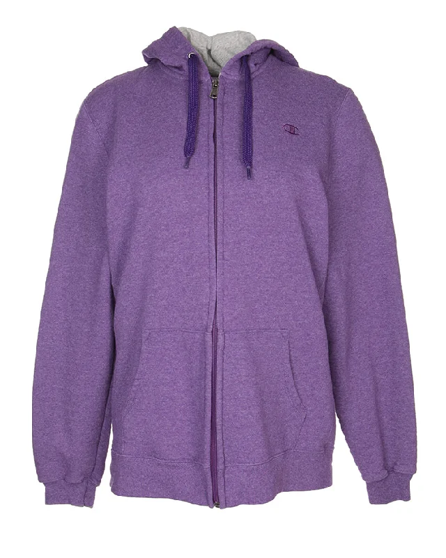 Champion Purple Hoodie - L Hoodie with Hood Adjustable Protection