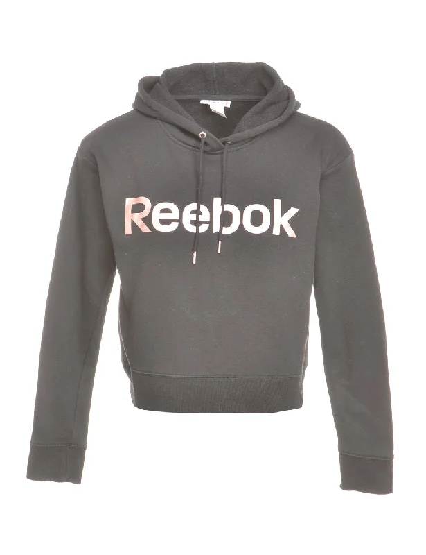 Reebok Printed Hoodie - S Hoodie with Cuffed Sleeves Snug Secure