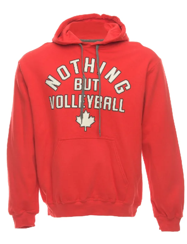 Volleyball Printed Sweatshirt - M Hoodie with Reflective Safety Nightwear