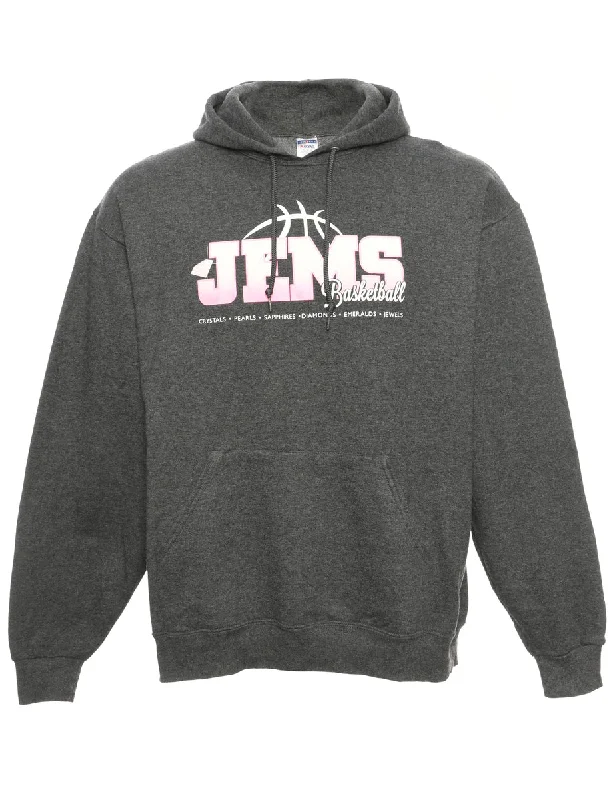 Jems Jerzees Hoodie - XL Hoodie with Drawstring Waist Adjustable Fitted