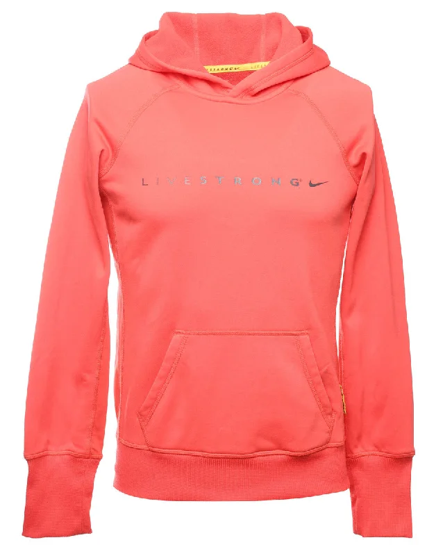 Nike Livestrong Printed Hoodie - S Hoodie with Fur Luxurious Winter