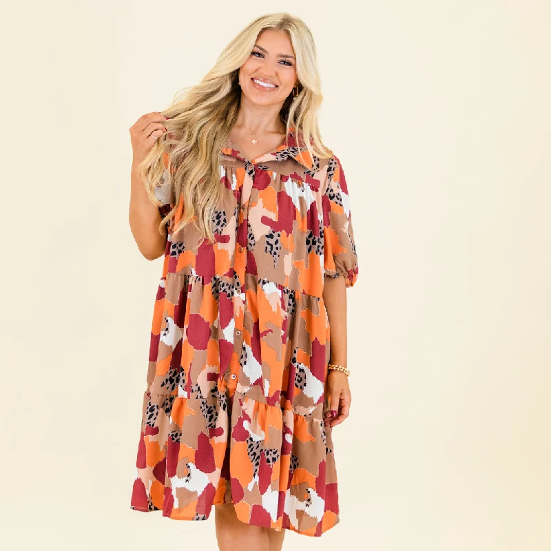 How Can It Be Dress, Brown Mix Tunics Essential wardrobe