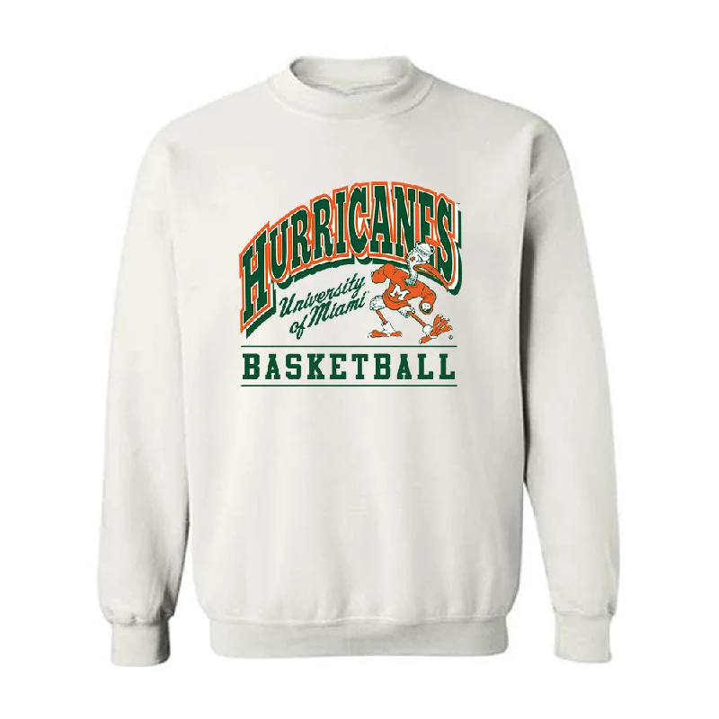 Miami - NCAA Women's Basketball : Ahnay Adams - Classic Shersey Crewneck Sweatshirt Hoodie with Drawstring Waist Adjustable Fitted