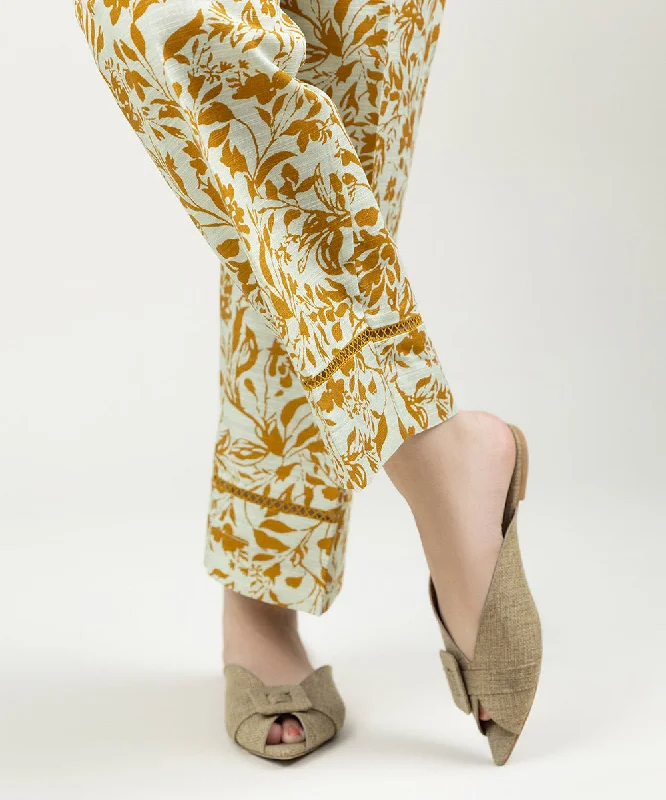 Printed Cambric Straight Pants Trendy Palazzo Pants