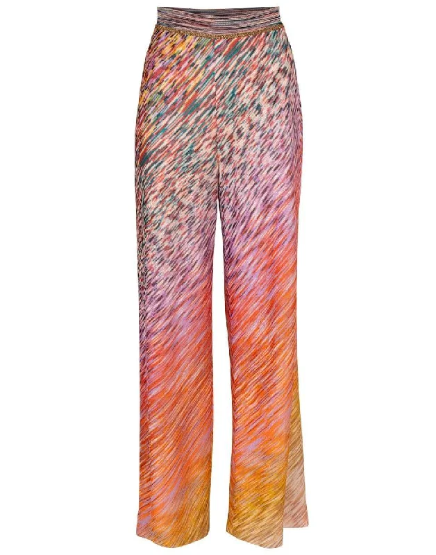 Space Dye Pull On Pant Relaxed Fit Trousers