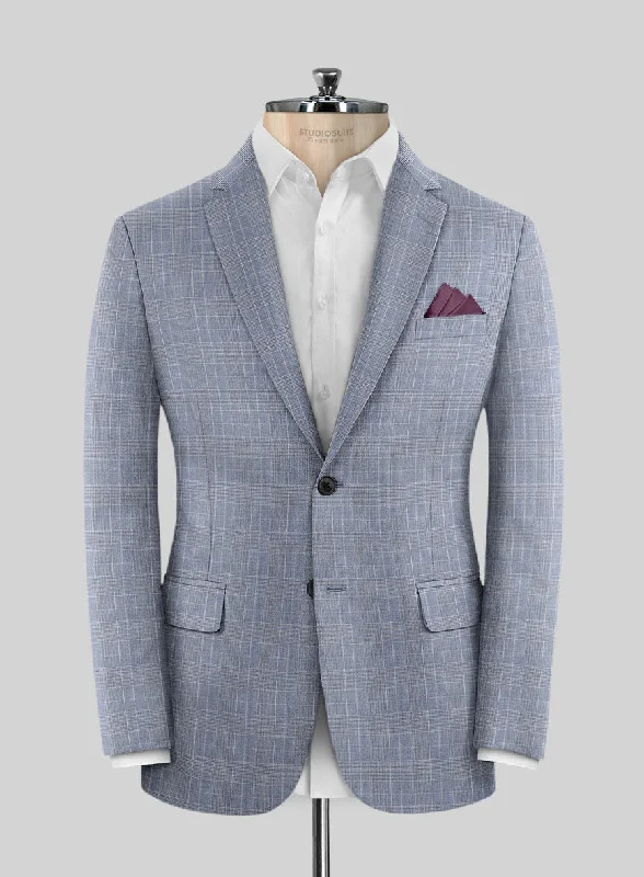 Caccioppoli Sun Dream Dorna Blue Wool Silk Jacket Chenille Jacket Brocade Jacket Lace Jacket