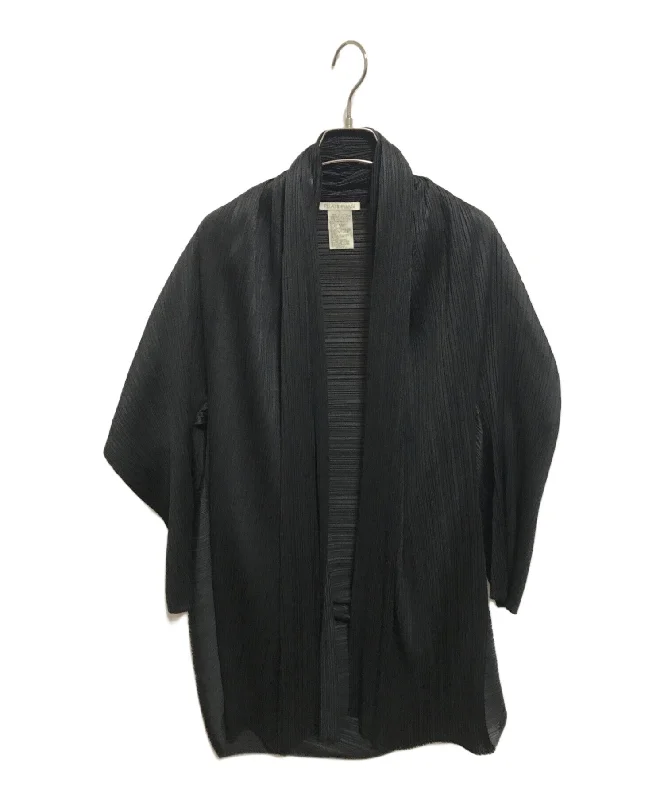[Pre-owned] PLEATS PLEASE Pleated Bolero Cardigan PP84-J0699 Solid Print Embellished