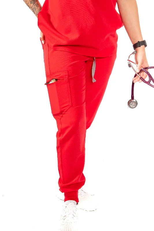 Beth Scrub Pants Trendy Wide-Leg Pants