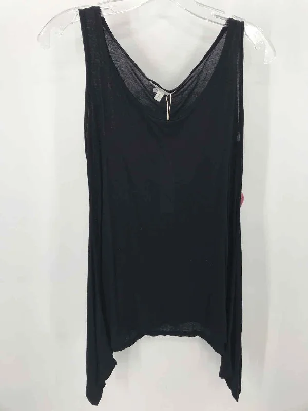 Pre-Owned Laila Jayd Black Size Small Tank Top one shoulder tank