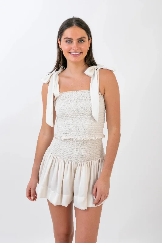 Erica Skirt Ivory corduroy skirt comfortable