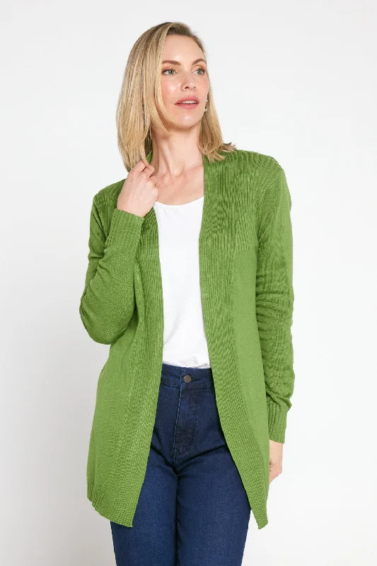 Dani Cotton Cardigan - Green Bright Pastel Dark