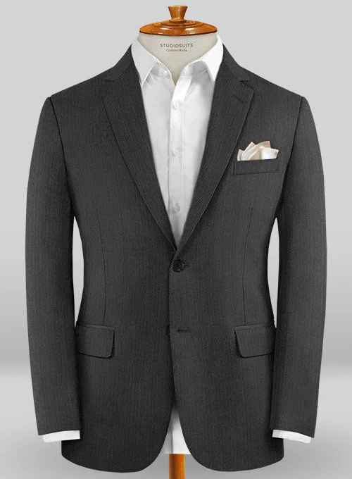 Caccioppoli Sun Dream Sanco Charcoal Wool Silk Jacket One-Shoulder Jacket Off-the-Shoulder Jacket Asymmetrical Jacket