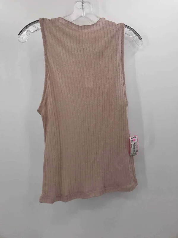 Pre-Owned By Anthropologie Tan Size Medium Tank Top layering tank top