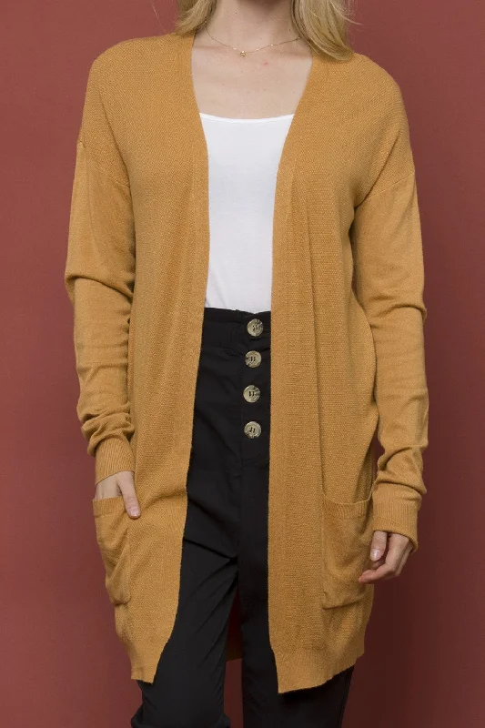 Fallin' for Fall Cardigan in Camel Anti-Pilling Anti-Shrink Durable