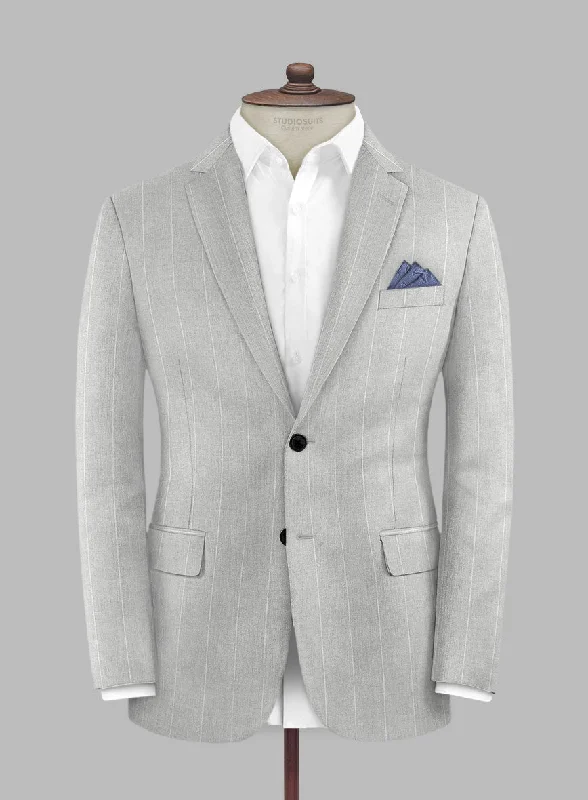 Caccioppoli Sun Dream Aistun Gray Wool Silk Jacket Striped Jacket Polka Dot Jacket Floral Jacket