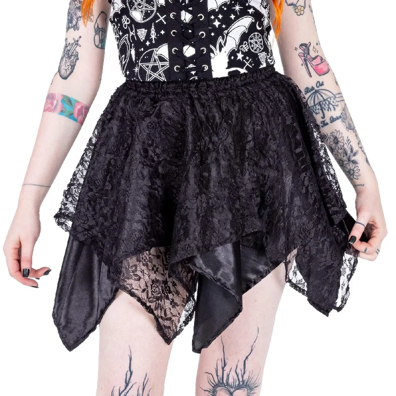 SLOANE SKIRT - BLACK velvet skirt sumptuous