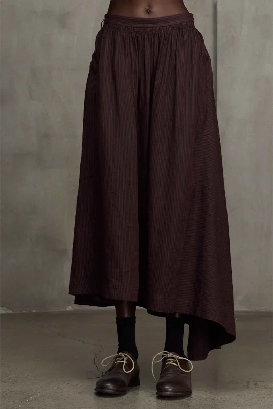 Asymmetric Striped Skirt Burgundy tulle skirt dreamy