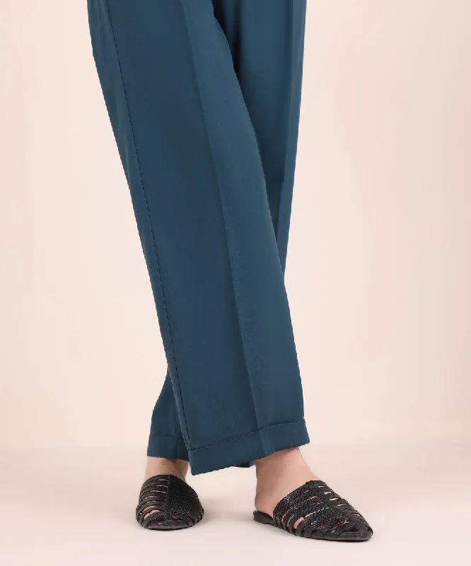 Cotton Viscose Straight Pants Comfortable Denim Trousers