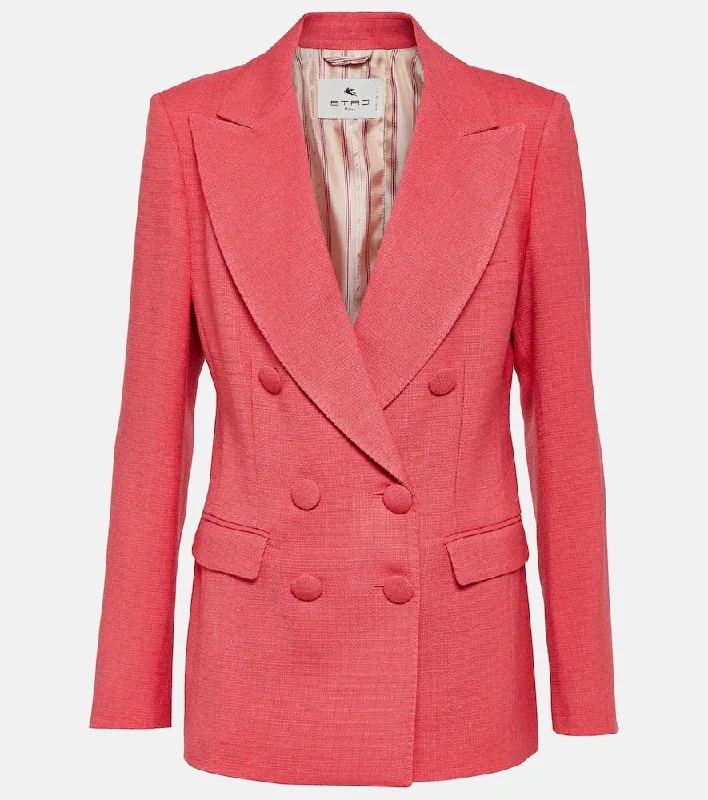 Etro Double-breasted jacket Mesh Jacket Canvas Jacket Denim Jacket