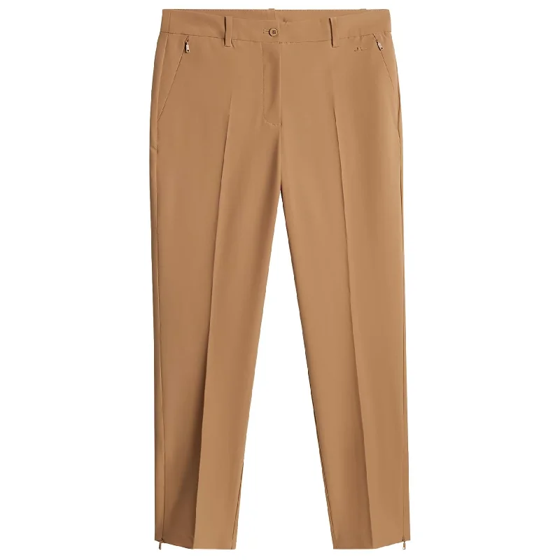 Womens Pia Micro High Stretch Pants Tigers Eye - SS25 Casual Plaid Pants