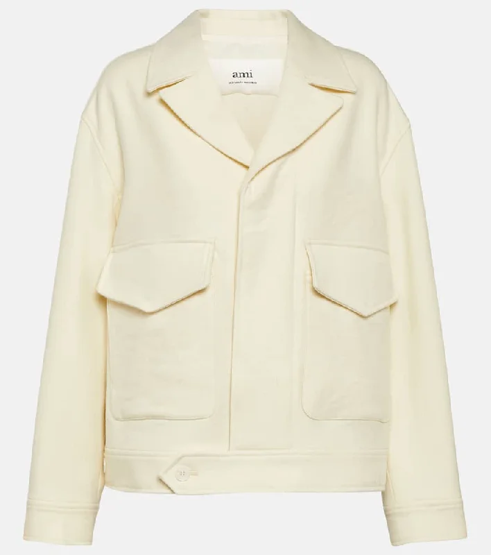 Ami Paris Oversized wool jacket Jacket Blazer Coat