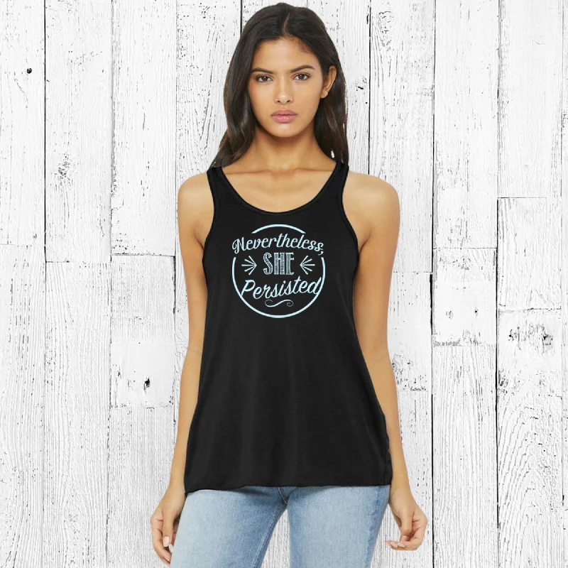 Nevertheless She Persisted Flowy Tank Top mesh tank top