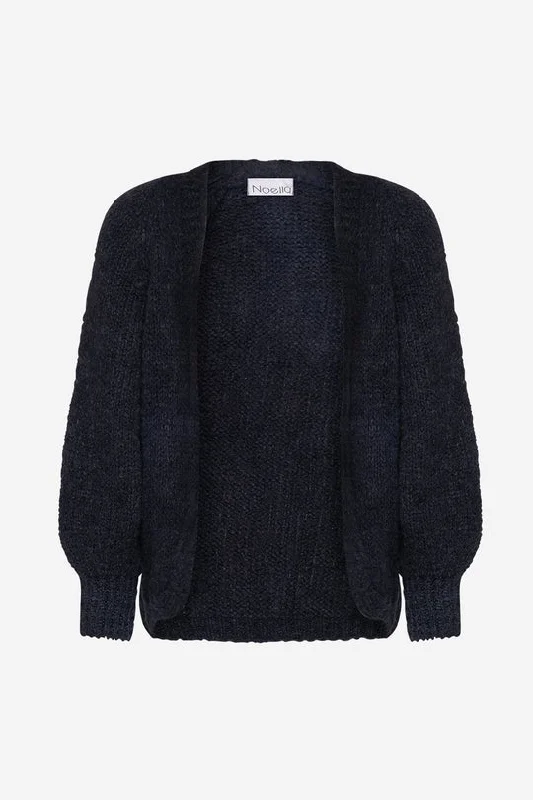 Noella Fora Knit Cardigan Navy Thin Thick Dense