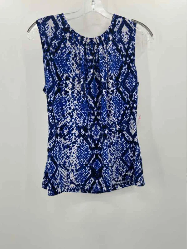 Pre-Owned Calvin Klein Blue Size Medium Tank Top vibrant tank top