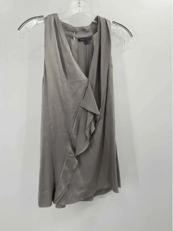 Pre-Owned Vince Grey Size Small Tank Top modal blend tank