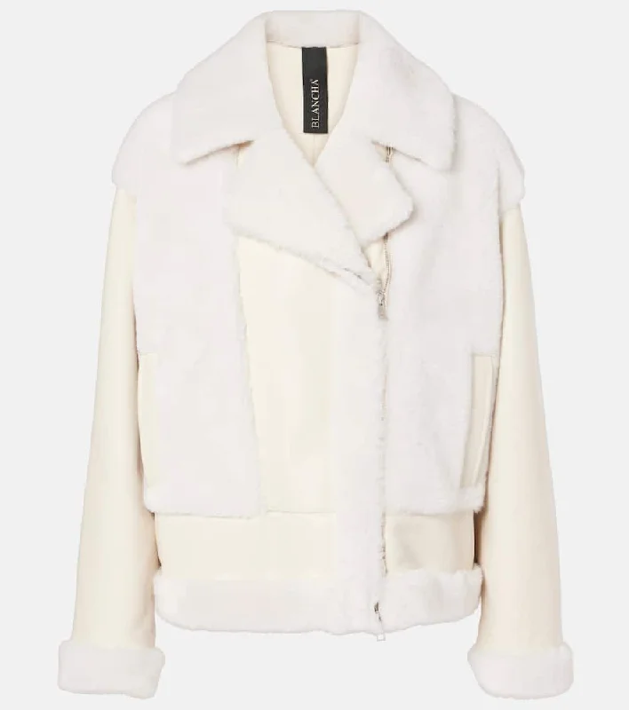 Blancha Shearling jacket Belted Jacket Elasticated Jacket Padded Jacket
