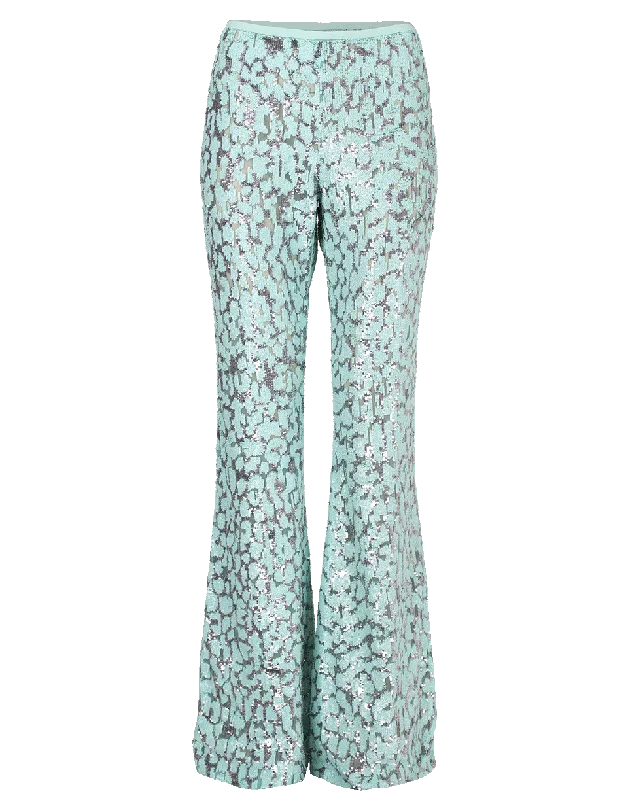 Embroidered Flare Pant Comfy High-Waist Jeans