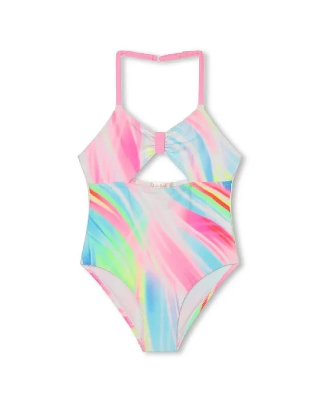 Billieblush Stripe Swimsuit Floral Swimwear Set