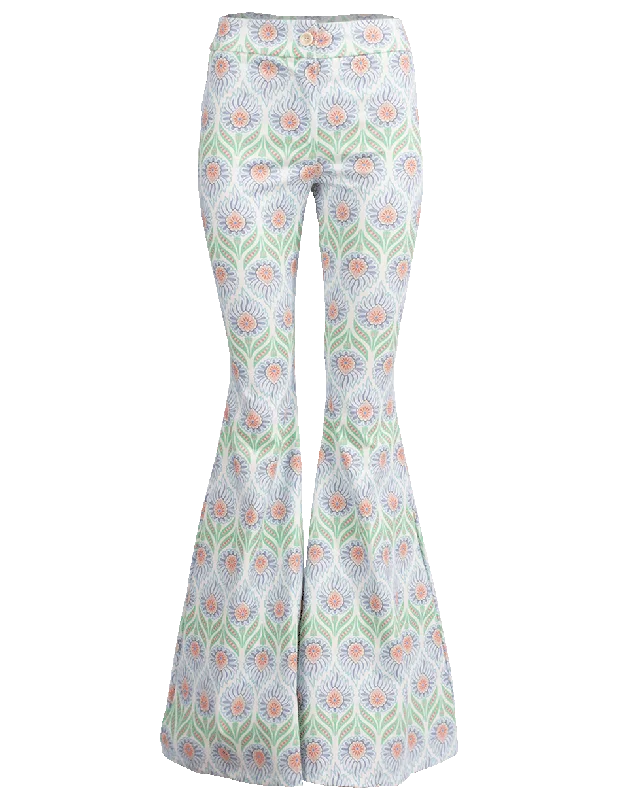 Mosaic Print Pant Trendy Tapered Pants