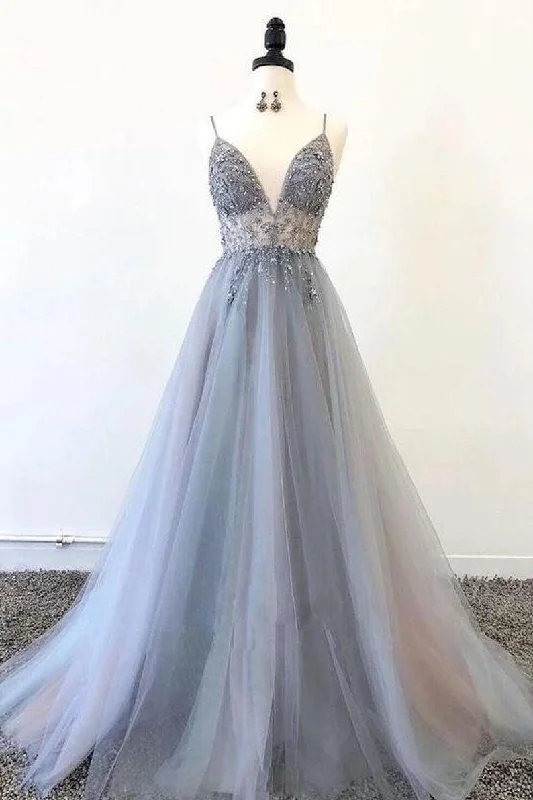 Elegant Silver Grey Prom Dress Long Evening Gown Graduation Party Dress OKW9 Tunics Recommended stylist Elegant Silver Grey Prom Dress Long Evening Gown Graduation Party Dress OKW9 Tunics Recommended stylist
