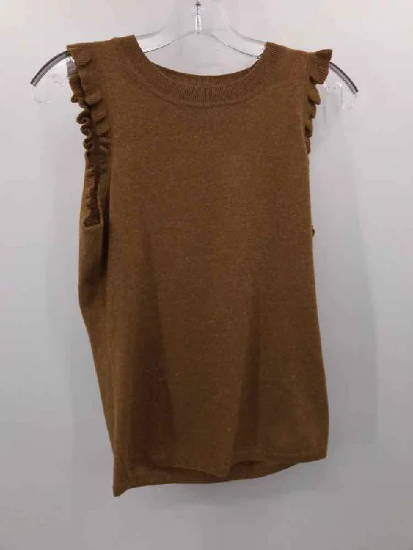 Pre-Owned Paige Brown Size Small Knit Tank Top v-neck tank top
