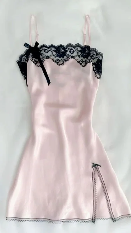 Light Pink Straps Lace Sexy Birthday Outfits Mini Party Dress, DP3511 Tunics Fleece cozy