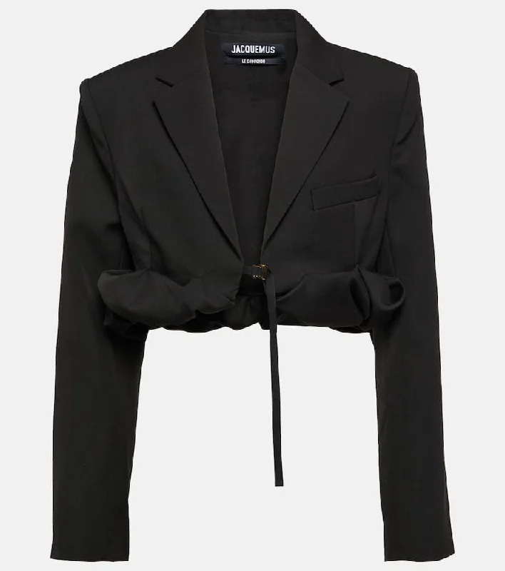 Jacquemus La Veste Croissant virgin wool jacket Striped Jacket Polka Dot Jacket Floral Jacket