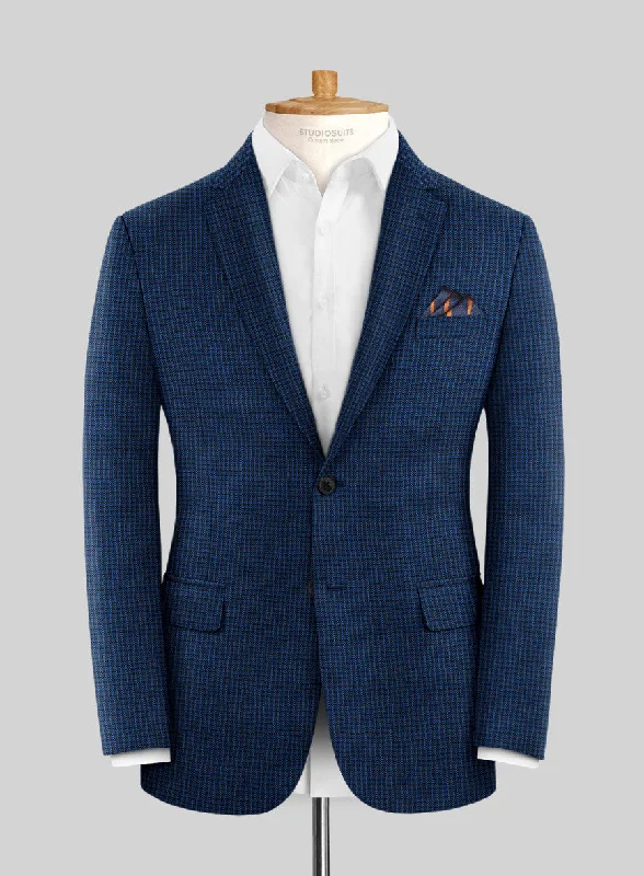 Reda Ocean Blue Wool Jacket Quilted Jacket Puffer Jacket Insulated Jacket