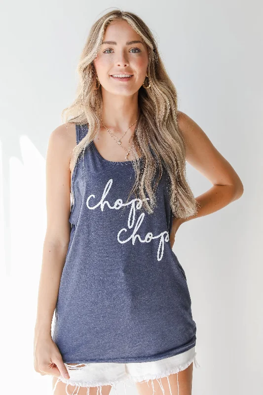FINAL SALE - Chop Chop Graphic Tank bold tank top