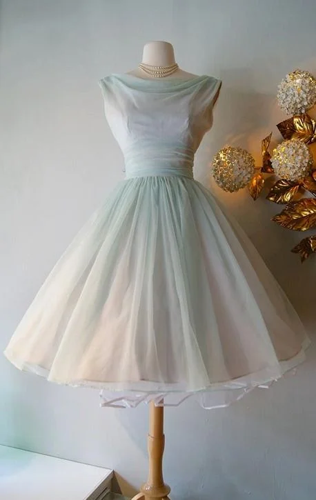 Lovely A-Line Tulle Midi Party Dress Homecoming Dress, DP2804 Off-the-shoulder Chic Trendy Lovely A-Line Tulle Midi Party Dress Homecoming Dress, DP2804 Off-the-shoulder Chic Trendy