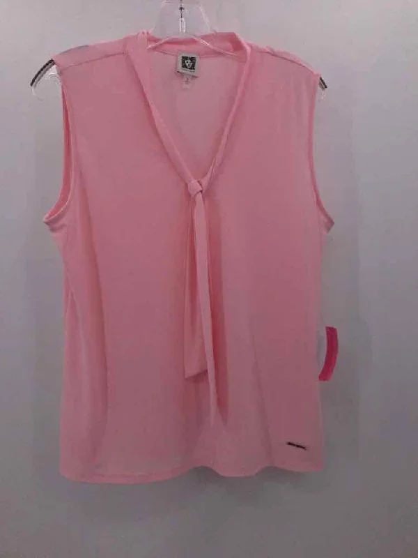 Pre-Owned Anne Klein Pink Size Medium Tank Top cherry red tank