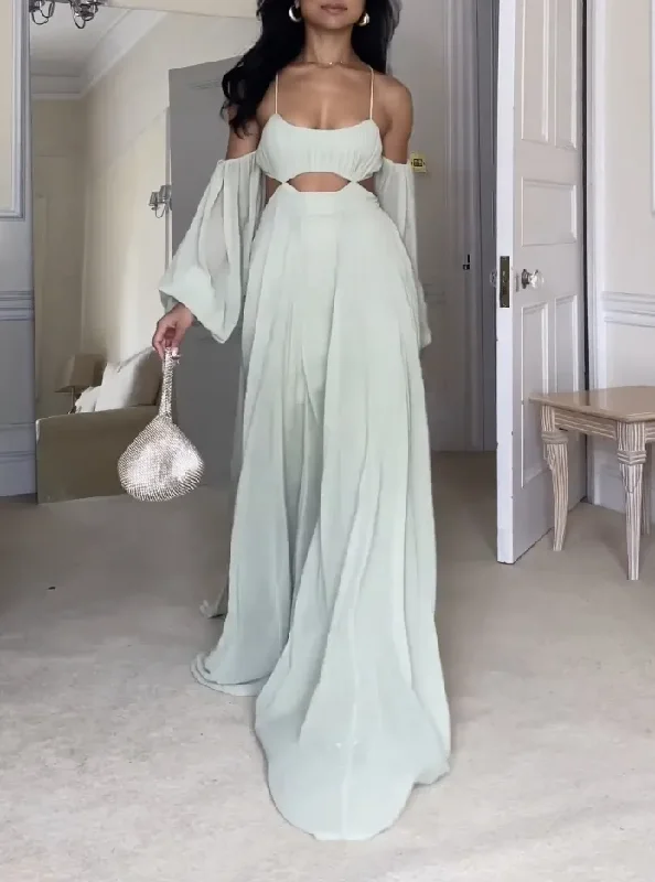 Light Blue Off The Shoulder A-Line Elegant Long Party Dress, DP2591 Tunics Cozy soft Light Blue Off The Shoulder A-Line Elegant Long Party Dress, DP2591 Tunics Cozy soft