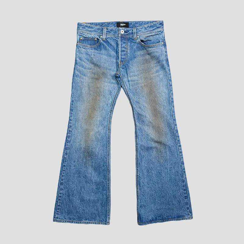 FLARE DENIM PANTS Fashionable Sporty Pants