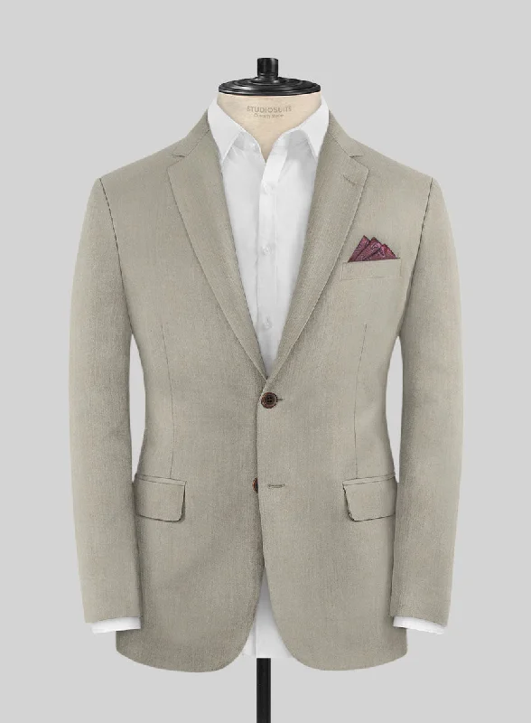 Caccioppoli Sun Dream Beige Wool Silk Jacket Oversized Jacket Tailored Jacket Straight Jacket