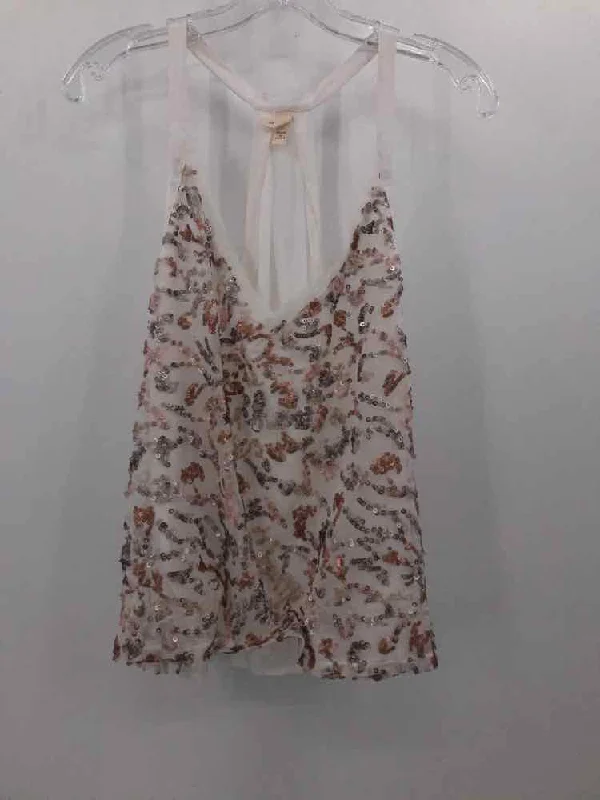 Pre-Owned Tiny White Size Large Tank Top stretchy tank top