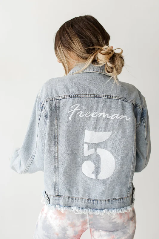 Freeman 5 Denim Jacket Rayon Fabric Velvet Fabric Corduroy Fabric