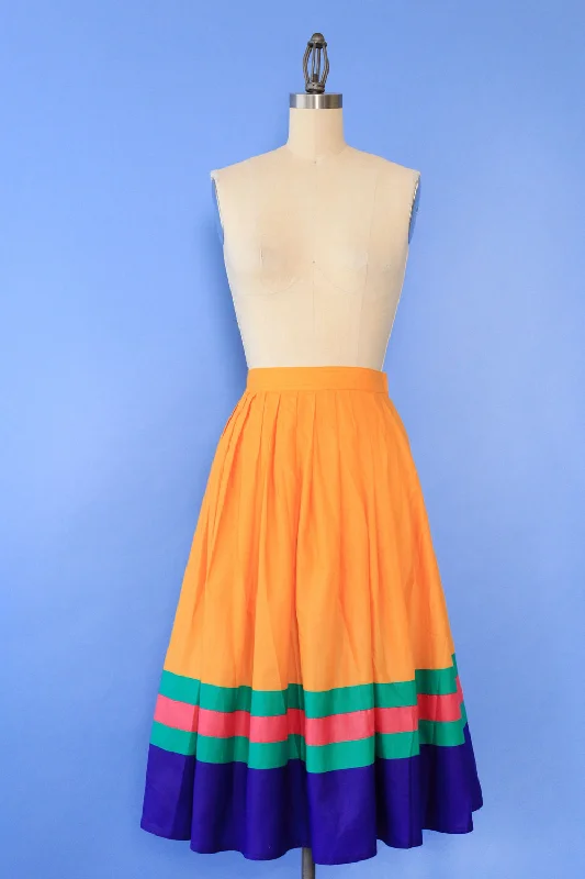 Giorgio Sant'Angelo Juicy Stripe Skirt XS wool skirt warm