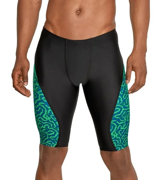 Speedo Race Maze Jammer Swimsuit Solid Color Swimsuit